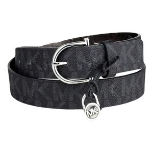 Michael Kors Signature Belt with Silver Logo Hang Tag
